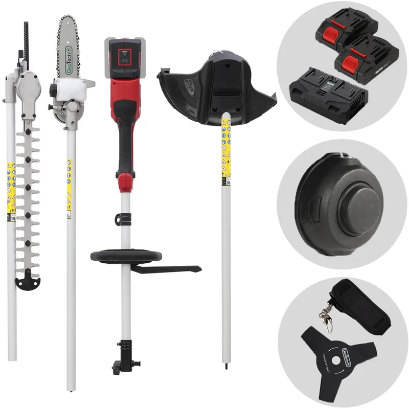 GeoTech X-Line MT-40V - Débroussailleuse multifonction sans fil - 40 V - 2x20 V 2 Ah