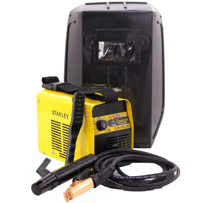 Poste à souder inverter MMA Stanley STAR 2500 - 80 A - 230V - cycle @100A - kit complet