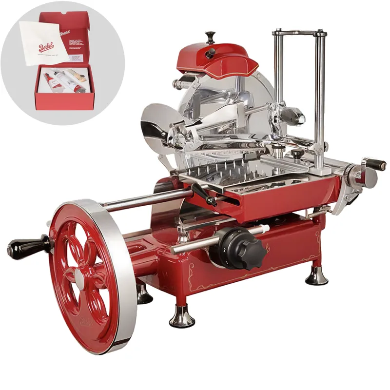 BERKEL B2 Rouge - Trancheuse à volant - Lames en acier chromé de 265 mm