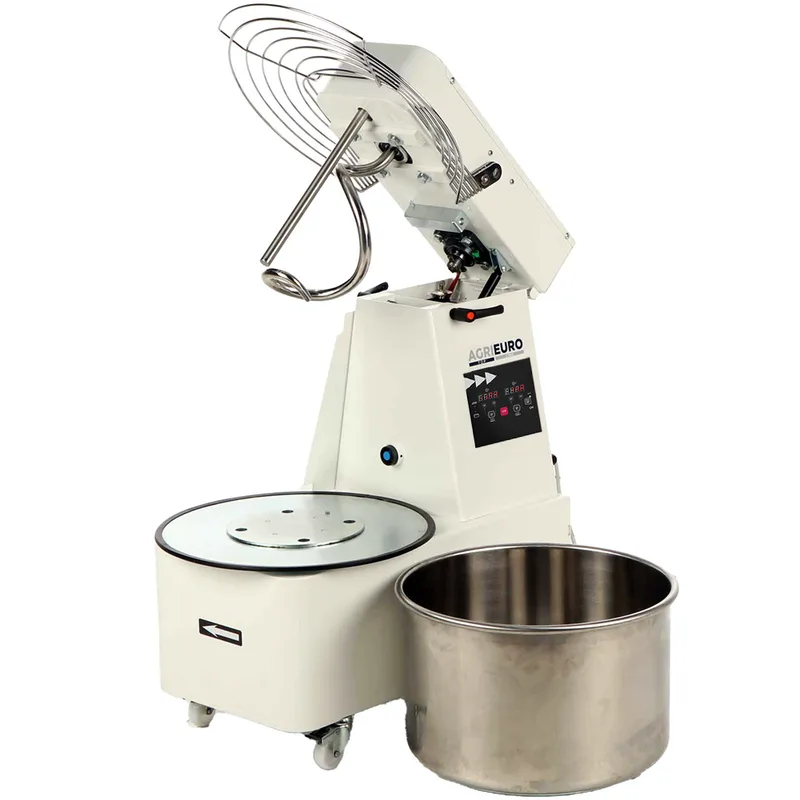 Mixer 5000 T-2G Deluxe DIG - Pétrin à spirale relevable - 40 kg triphasé à 2 vitesses - Écran numérique