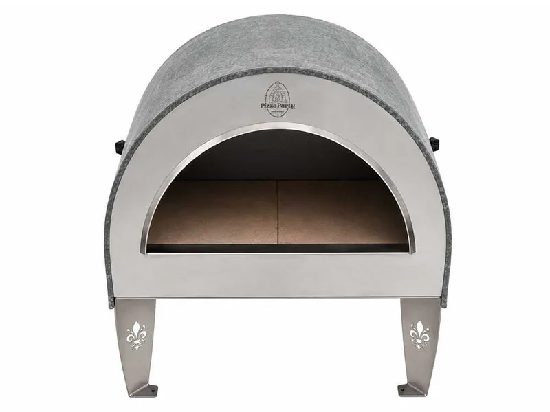 Pizza Party Ardore Perla - Four à pizza à gaz d'extérieur - Chambre de cuisson 40 x 40 cm - Sole en biscotto réfractaire