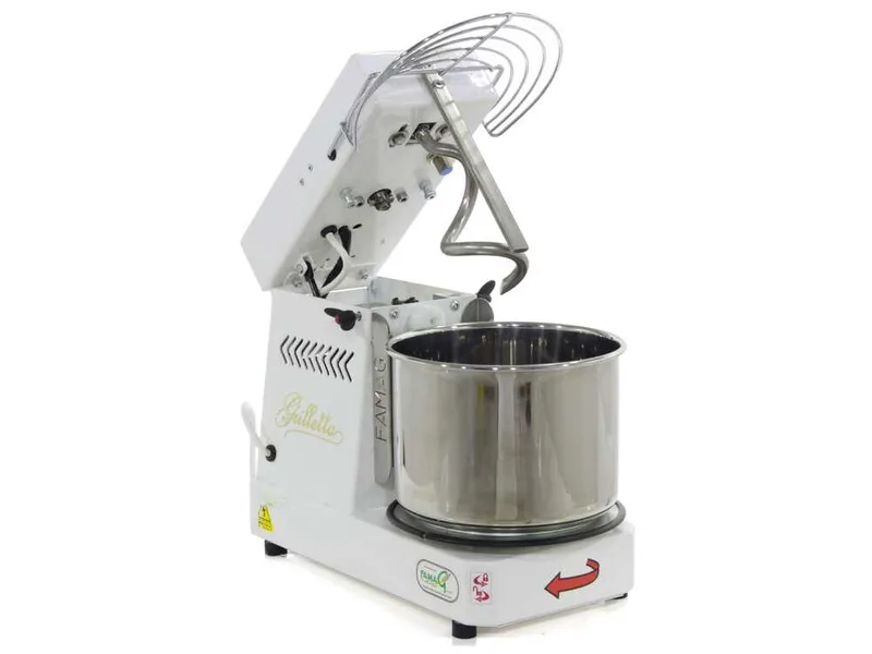 Pétrin à spirale Famag Grilletta IM 5-S monophasé à 10 vitesses - Tête basculante - 5KG
