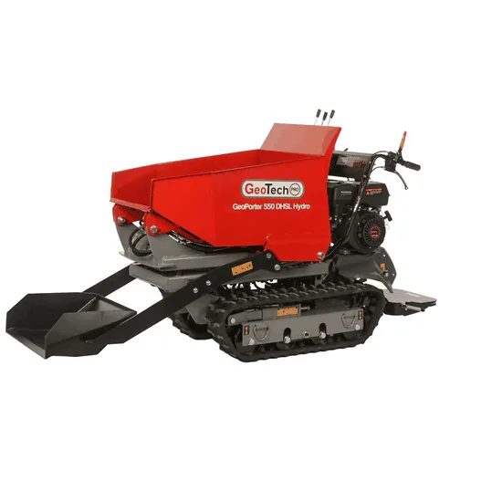 GeoTech Pro GeoPorter 550 DHSL Hydro - Brouette motorisée avec benne élévatrice à pantographe