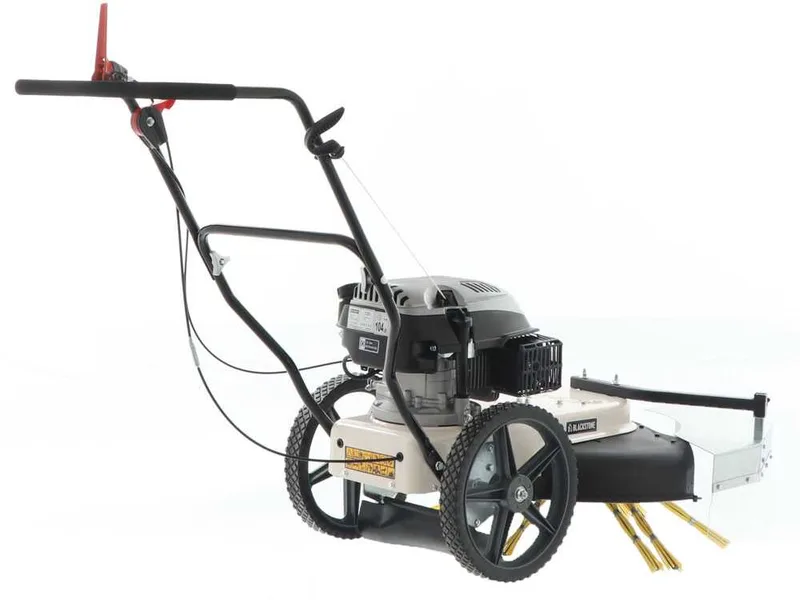 Balayeuse en acier avec moteur thermique à poussée BlackStone WYT 60-173 - Moteur 173 cm3