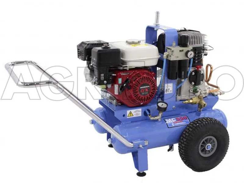 Motocompresseur thermique Campagnola MC 550 (554 L/min) moteur essence Honda GX 200