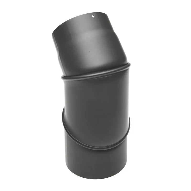 Raik Basic coude de tuyau de fumée 130mm gris fonte 0–90° sans porte pour tuyau de fumée / conduit de fumée