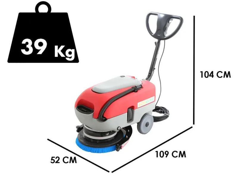 Autolaveuse électrique U.T. LP-430-E - 3 en 1 : lave, sèche et aspire