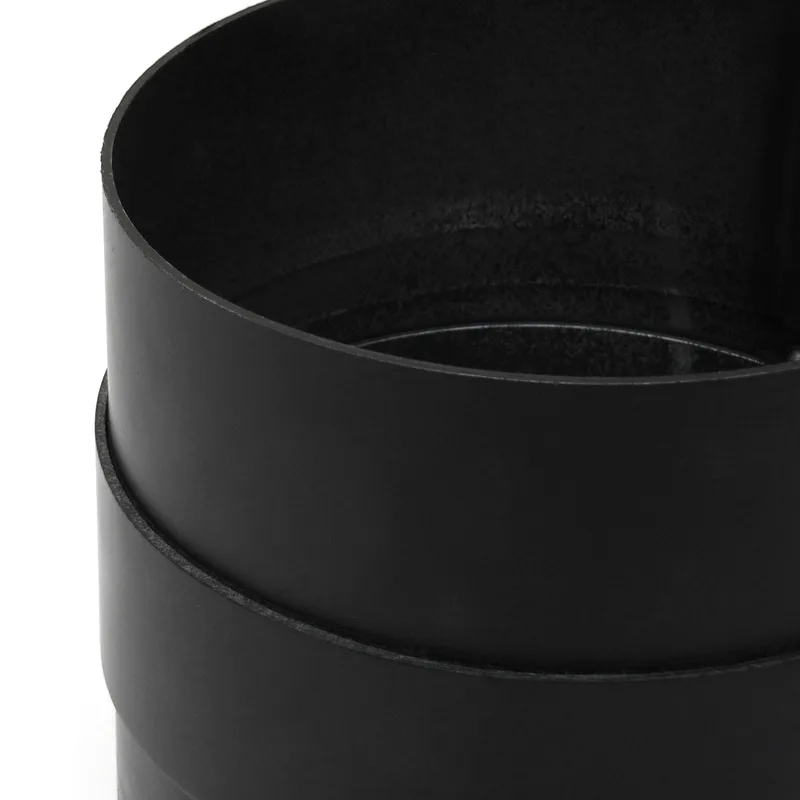 Adaptateur pour conduit de fumée / tuyau de poêle 250 mm - noir