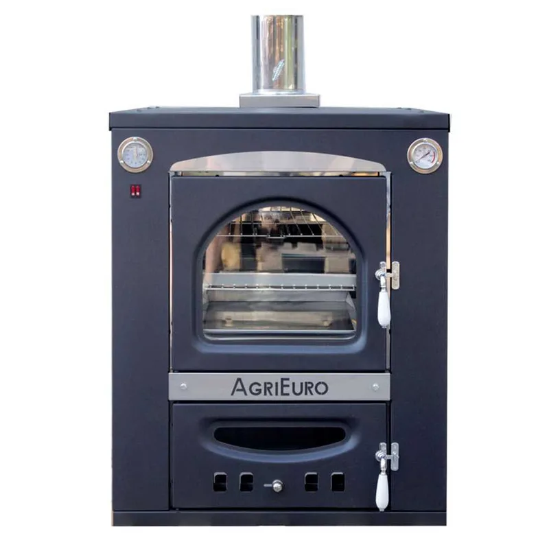 AgriEuro Medius 80 Inc - Four à bois en acier encastrable - Ventilé