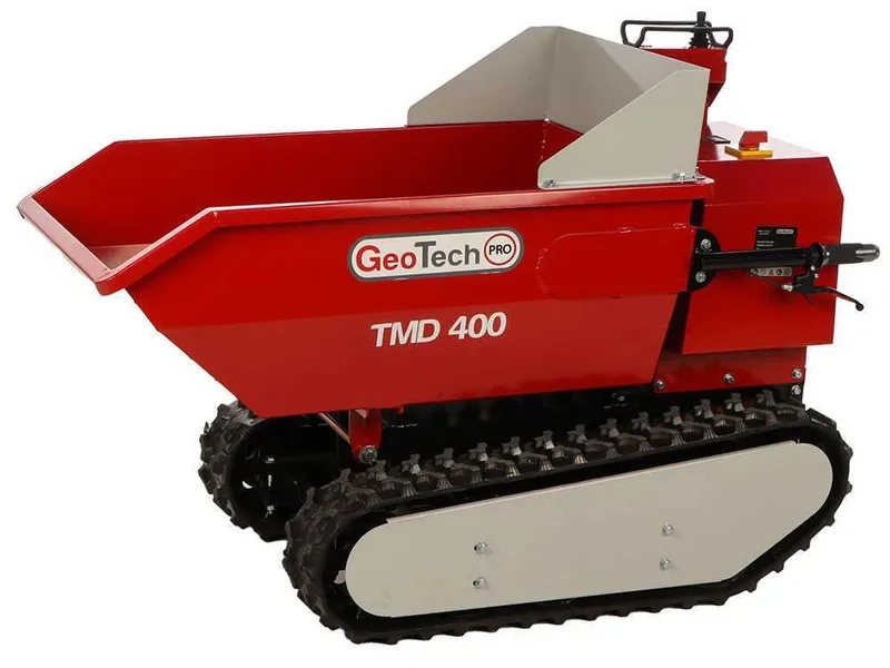 GeoTech Pro TMD 400 - Brouette à batterie 48V 15Ah avec caisson dumper