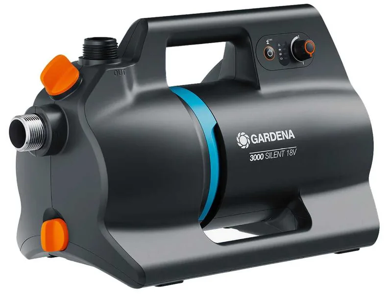 Gardena 3000 Silent 18V P4A - Pompe auto-amorçante à batterie - 18V 4Ah