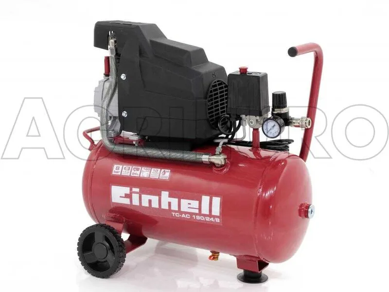 Einhell TC-AC 190/24/8 - Compresseur d'air électrique sur chariot - Moteur 2 CV - 24 L