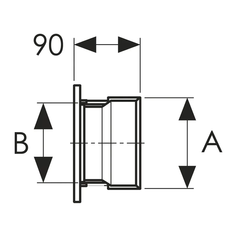 Schiedel Adaptateur modérateur de tirage pour té PPL Ø 180 vers 230 mm