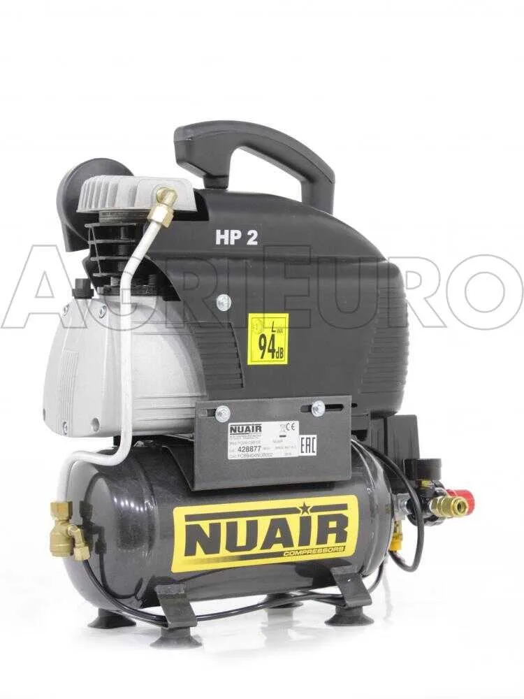 Nuair FC 2/6 - Compresseur électrique portatif monophasé - Moteur 2 CV - 6 L