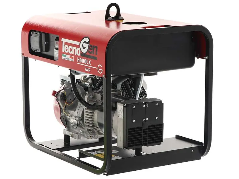 TecnoGen H8000LX - Groupe électrogène 5.8 kW monophasé à essence - Continu 5.2 kW Monophasé