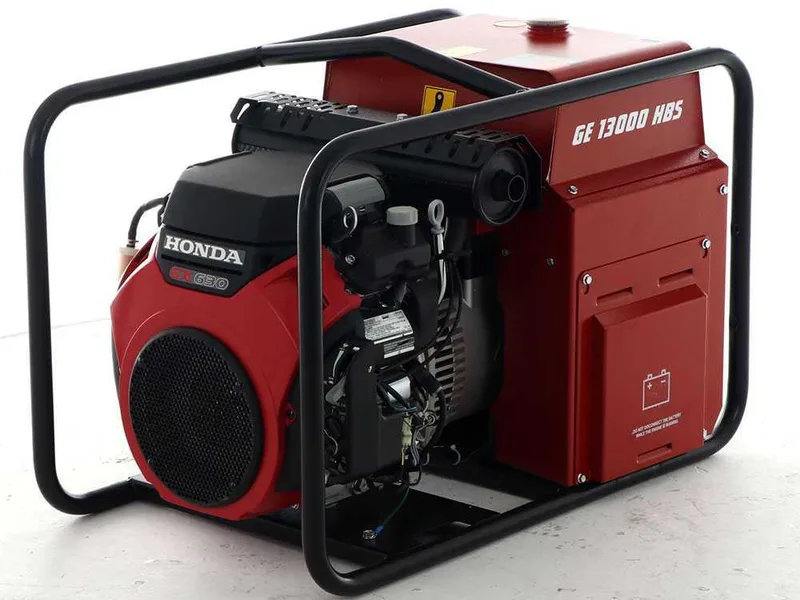 MOSA GE 13000 HBS - Groupe électrogène à essence 10.4 KW - Continu 9 kW Triphasé - Moteur Honda GX630