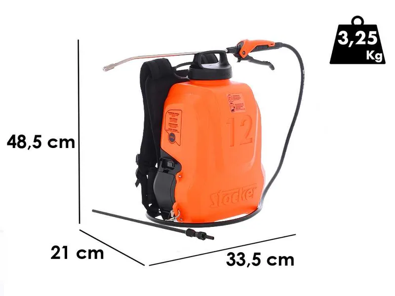Stocker Ergo 12 L - Pulvérisateur dorsal à batterie - 21 V / 2.6 Ah
