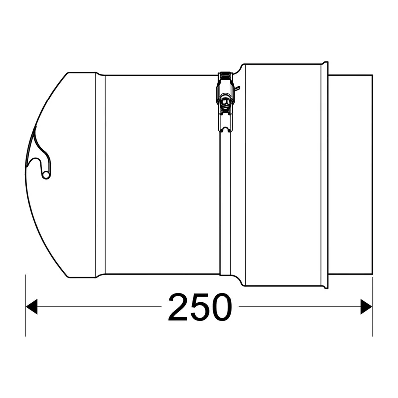 Schiedel Manchon de raccordement enfichable Ø 120 mm pour PPL Ø 113 mm