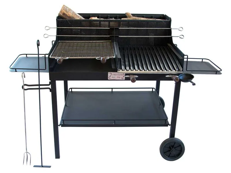 Cruccolini Little Tuscany - Barbecue en fer artisanal à bois et à charbon