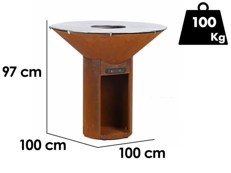 Barbecue à bois Icon 100 en corten