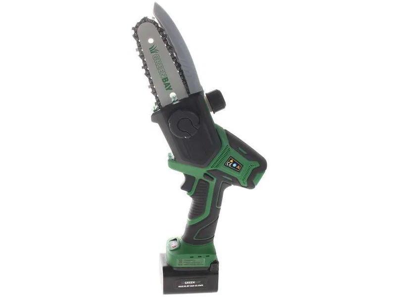 GreenBay Top Saw 5C - Élagueuse électrique à batterie - Avec 2 batteries de 16,8 V - 2 Ah