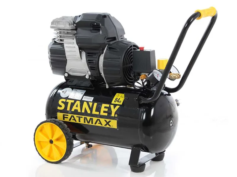 Stanley Sil Air 244/24 - Compresseur à air électrique monophasé silencieux, oil-less - Moteur 1.5 CV - 24 L