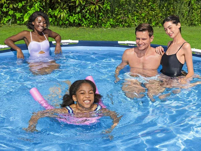 Bestway Steel Pro 56681 - Ø366x76 cm - Piscine ronde + pompe de filtration 16 W