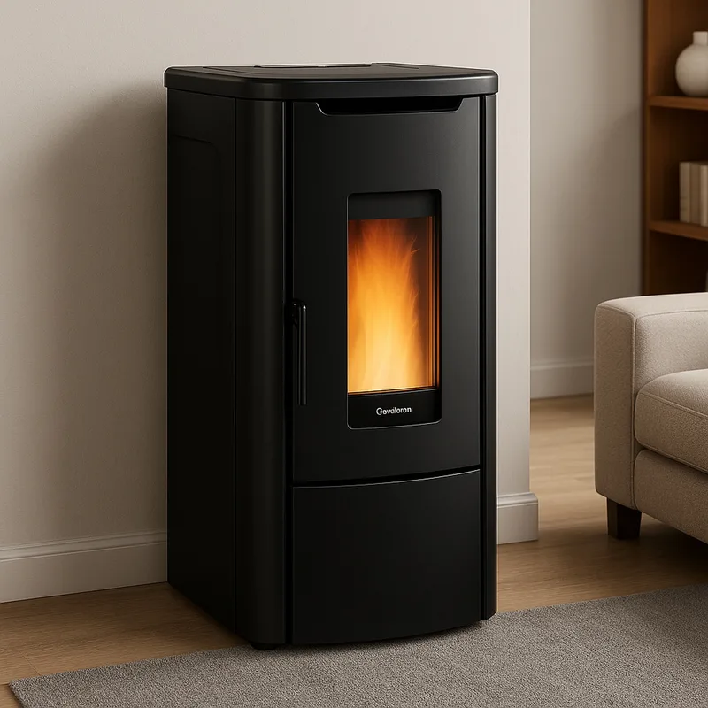 Extraflame rosanna idro 5.0 - noir poêle à granulés bouilleur evolution line