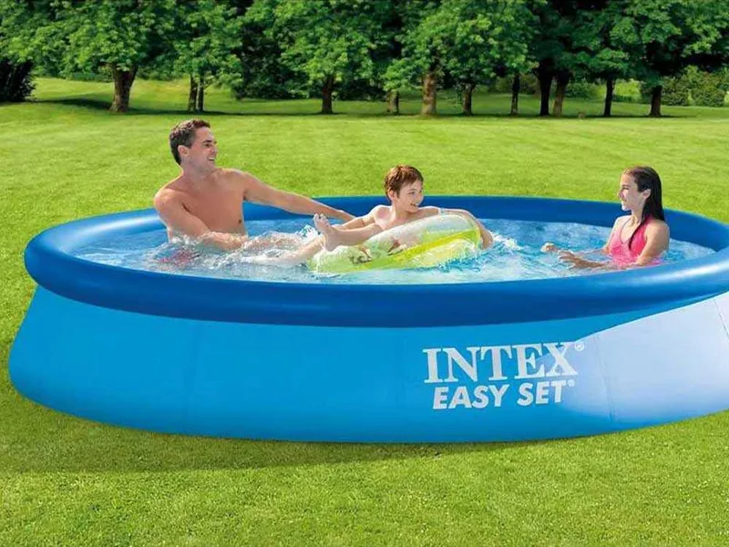 Intex Easy Set 28132NP - Ø366x76 cm - Piscine gonflable + Pompe filtre