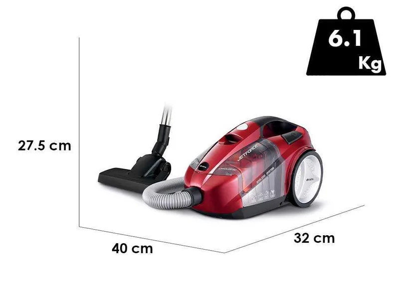 Ariete 2791 Jet Force - Aspirateur traîneau multicyclonique sans sac - 800W