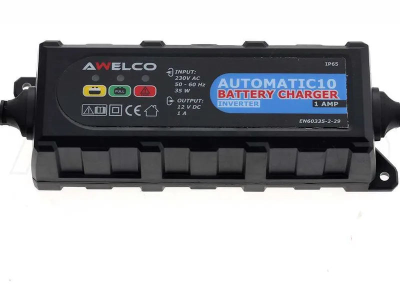 Awelco Automatic 10 - Chargeur de batterie à onduleur automatique - 12V - batteries jusqu'à 30A