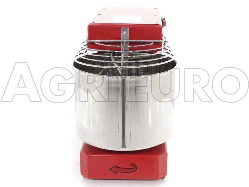Pétrin à spirale Famag électrique IM 10 d'une capacité de pétrissage de 10 Kg - Rouge