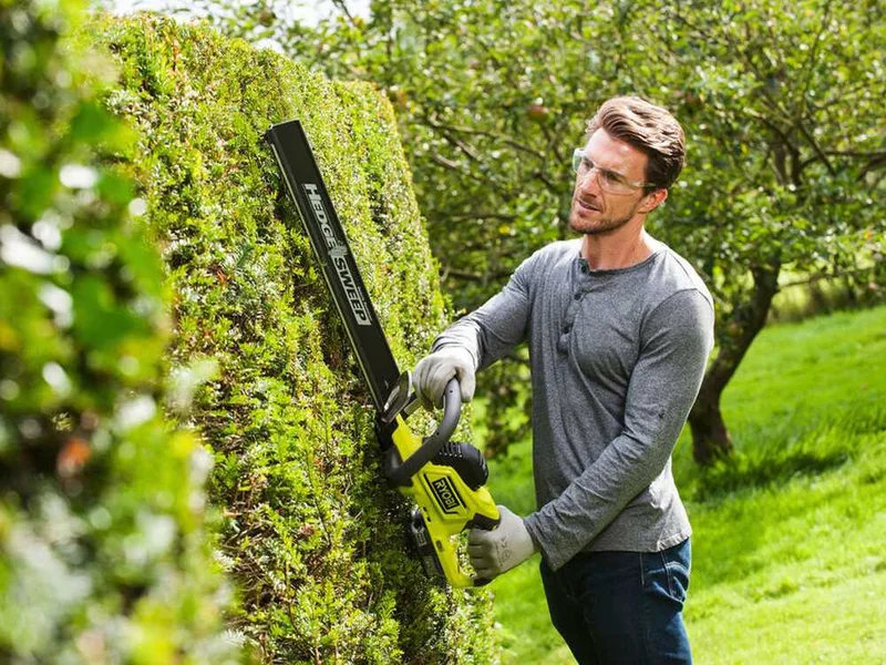 Ryobi HYBRID RHT1850H25HS 18V - Taille-haie électrique et à batterie avec lame de 50 cm