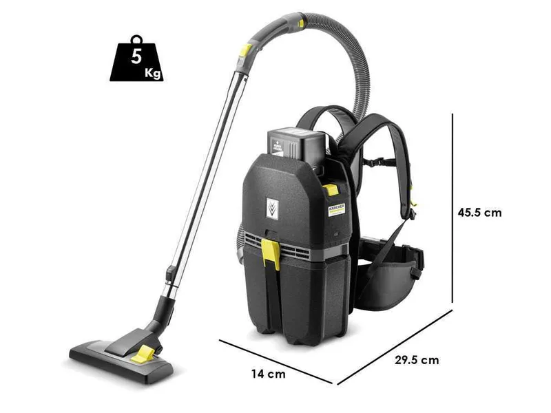 Aspirateur Karcher BVL 5/1 Bp - Aspirateur dorsal professionnel à batterie