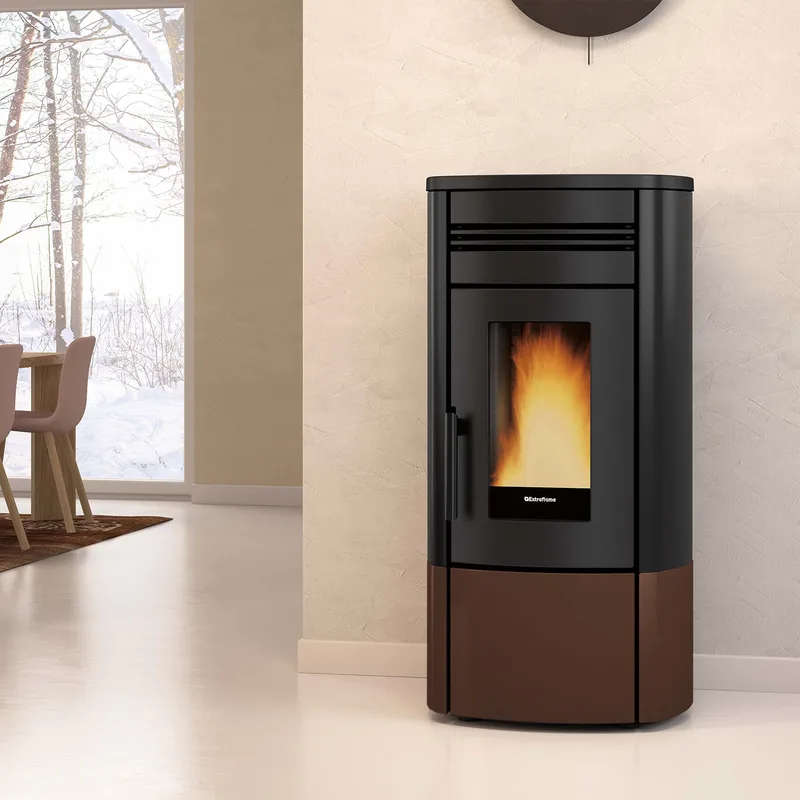 Extraflame Evolution Line Noris poêle à granulés acier bronze