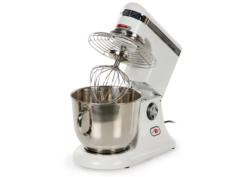 Prismafood iLine MZPL007 - Batteur mélangeur planétaire à vitesse variable - Cuve en inox 7 litres