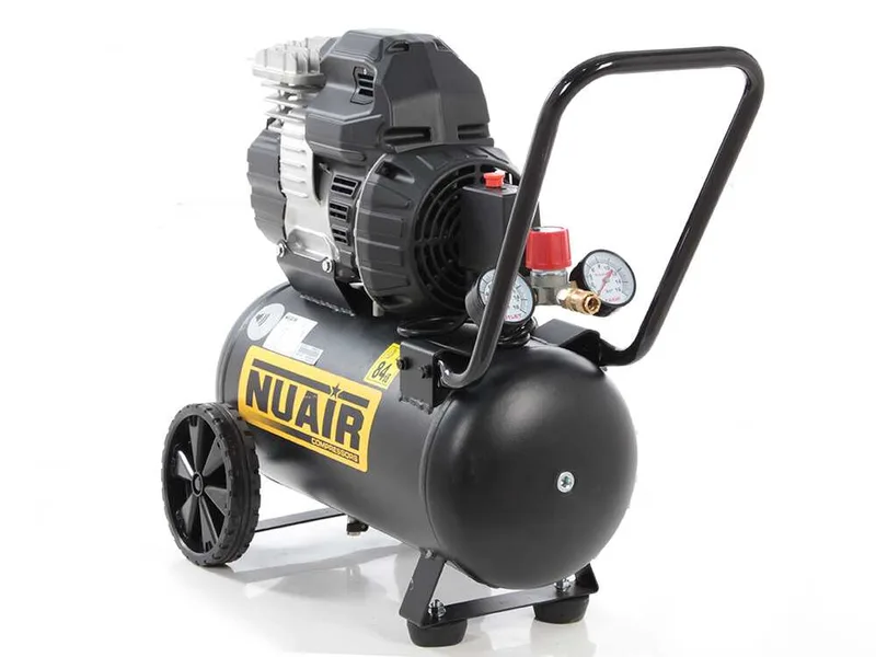 Nuair Sil Air 244/24 - Compresseur d'air électrique monophasé silencieux, oil-less - Moteur 1.5 CV - 24 L