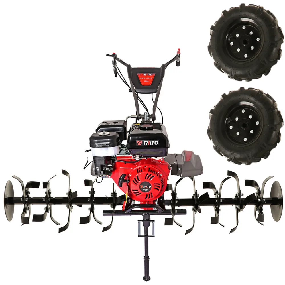 Italian Power RG 7.2-130Q-Z - Motobineuse à essence 15 CV - Moteur Rato R420