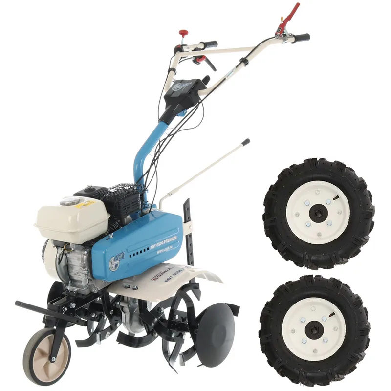 AGT 6500 - Motobineuse à essence 5,5 CV - Honda GP160 de 163 cm3 - vitesses avant 2+1 arrière - euro 5