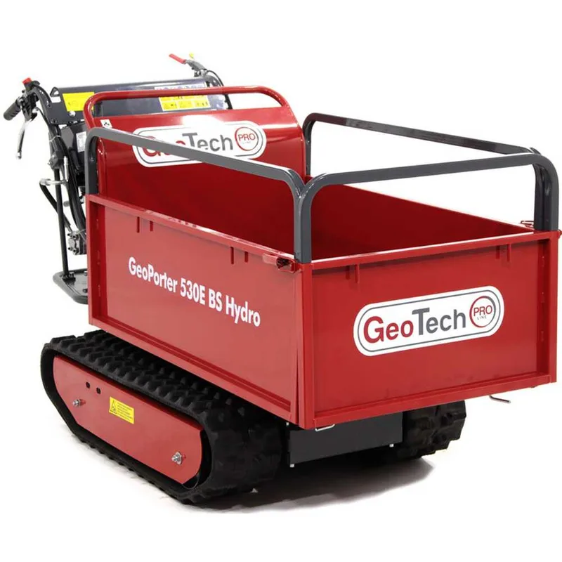Brouette à moteur GeoTech Pro GeoPorter 530E BS Hydro - 10 CV - basculement hydraulique, charge 500 kg