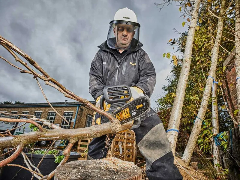 Dewalt DCM565P1-QW - Tronçonneuse à batterie 18 V 5 Ah - Guide de 30 cm