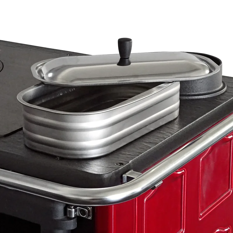 La Nordica cuisinière à bois avec réservoir d'eau Inox 4,5