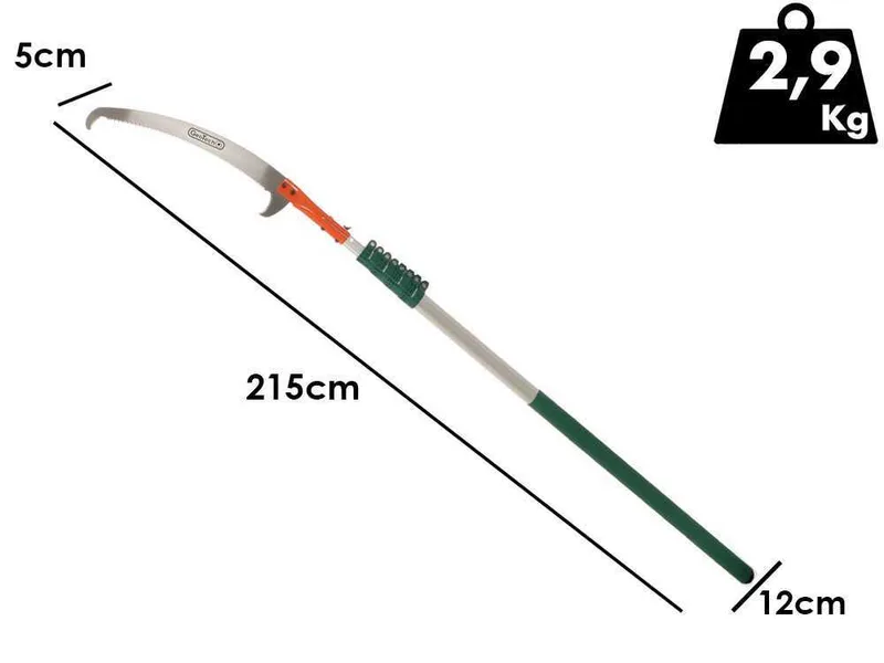 GeoTech STP S 700 - Scie de jardin sur perche de rallonge - 215-700 cm