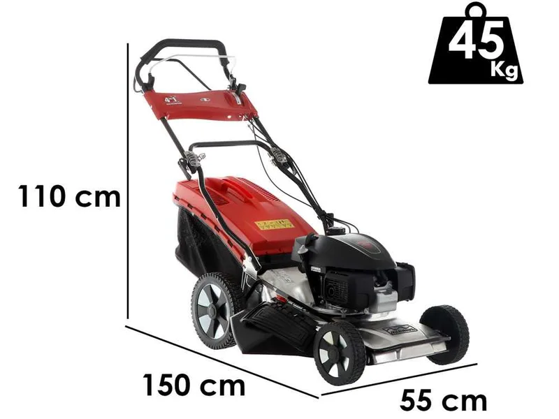 Marina Systems MX 55 3V - Tondeuse à gazon thermique tractée - Moteur Honda GCVx 200 - Acier INOX