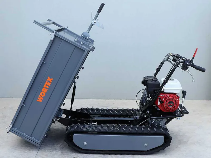 Brouette motorisée à chenilles Wortex SFH 500 - Benne extensible avec charge de 500 Kg