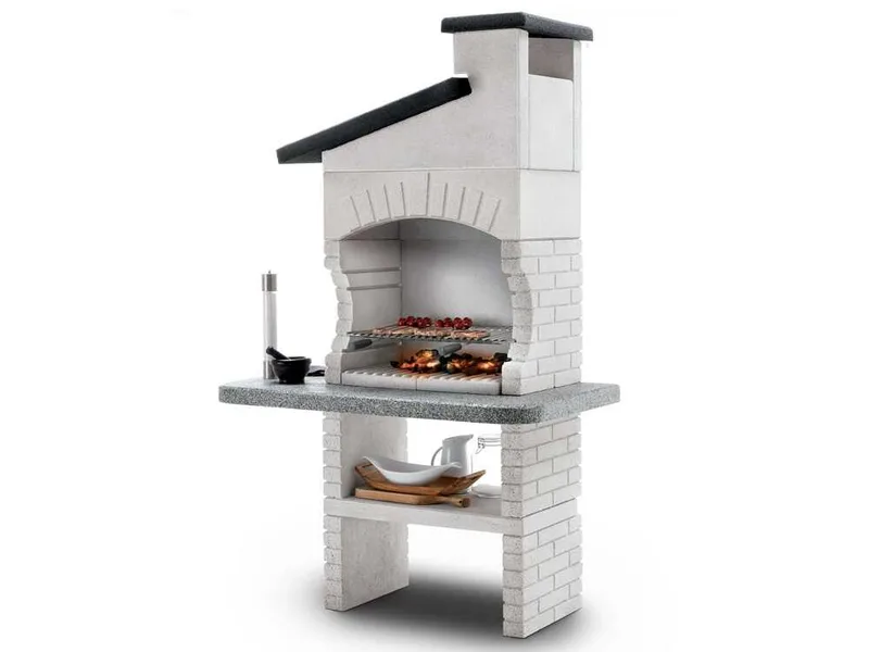 Palazzetti Guanaco 2 - Barbecue à bois et charbon en maçonnerie