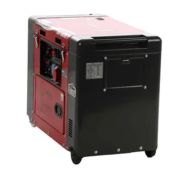 GeoTech Pro DGP8000SE-3 - Groupe électrogène diesel silencieux sur chariot avec AVR 6 kW - Continu 5.5 kW Triphasé
