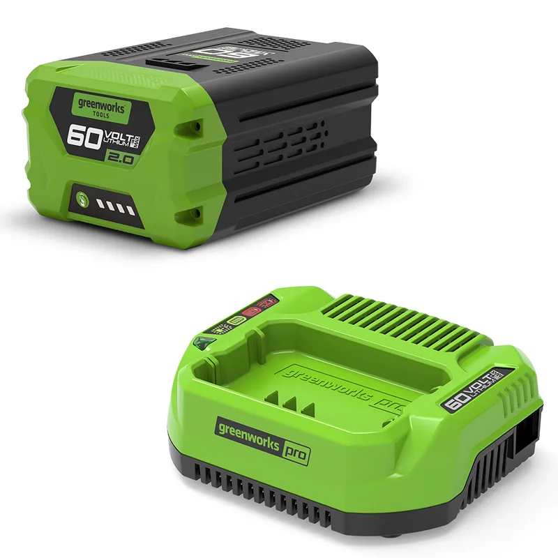 Starter kit Greenworks Batterie 60V 2Ah + Chargeur