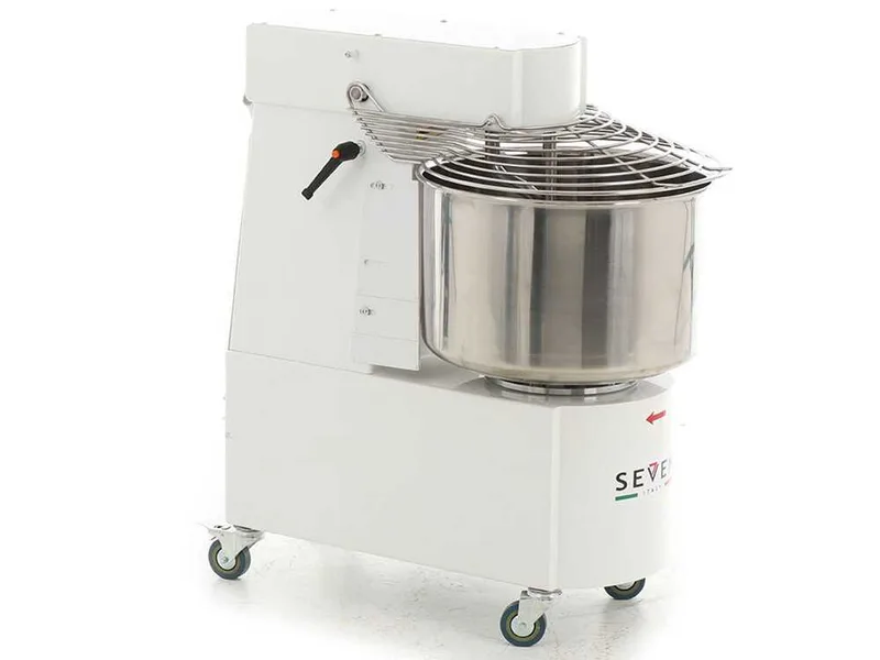 Pétrin à spirale Seven Italy GHR 30 - 230 V - Avec Roues et minuterie