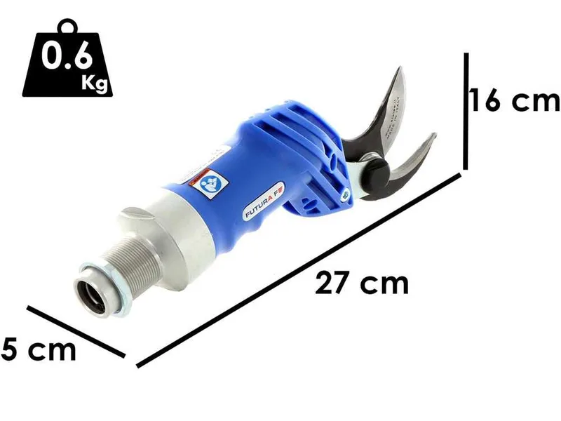 Sécateur pneumatique professionnel de taille Paterlini Futura Frutteto à air comprimé - Pour perche de rallonge